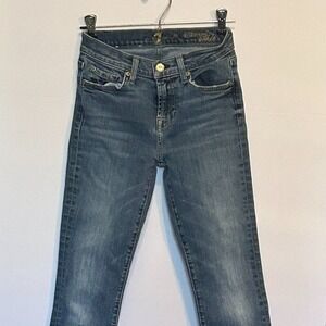7 For All Mankind Women's Sz. 24 Roseanne Ankle skinny jeans